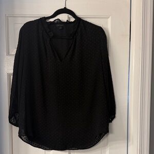Ann Taylor Elegant Black Blouse